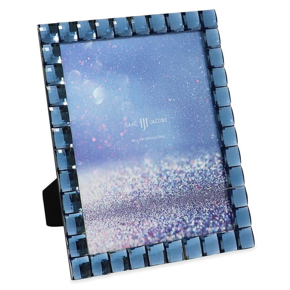 Isaac Jacobs 8x10 Navy Jewel Picture Frame for Tabletop Display