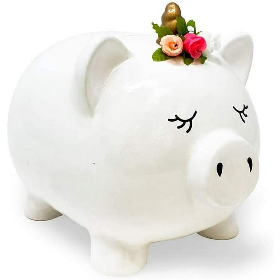 Isaac Jacobs Ceramic Pigicorn Coin Bank, Cute Piggy Bank