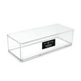 thumbnail image 1 of Isaac Jacobs Clear Acrylic Rectangular Stackable Storage Organizer, (9" L x 3.5" W x 2.5" H) Drawer Tray, Multi-Functional, Bathroom, Kitchen, Home, Office, Desk, Drawers, 1 of 7