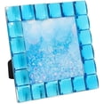 thumbnail image 1 of Isaac Jacobs Decorative Sparkling Turquoise Jewel Picture Frame, Photo Display & Home Dcor 4x4, Turquoise, 1 of 6