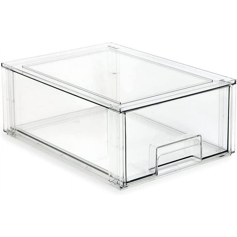 Clear Stackable Drawer Organizer, Large
