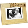 thumbnail image 1 of Isaac Jacobs Natural Wood Sentiments I Love Papa / I Heart Papa Picture Frame, 5x7 inch with Mat, Photo Gift for Papa, Grandpa, Family, Display on Tabletop, Desk Natural, 5x7 Matted 4x6, 1 of 4