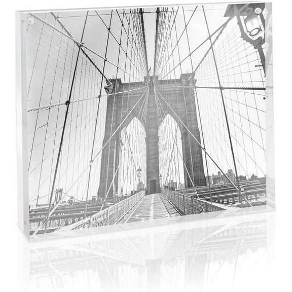 Isaac Jacobs Super Thick Acrylic Magnetic Block Frame, 8x10