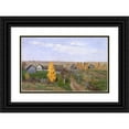 thumbnail image 1 of Isaac Levitan 18x13 Black Ornate Wood Framed Double Matted Museum Art Print Titled - Golden Autumn. Slobodka, 1 of 5