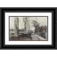 thumbnail image 1 of Isaac Levitan 2x Matted 24x18 Black Ornate Framed Art Print 'Autumn', 1 of 2
