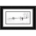 thumbnail image 1 of Isaac Levitan 2x Matted 24x18 Black Ornate Framed Art Print 'Winter landscape. Cemetery.', 1 of 2