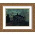 thumbnail image 1 of Isaac Levitan 2x Matted 24x20 Gold Ornate Framed Art Print 'Twilight. A castle.', 1 of 2