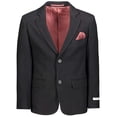 thumbnail image 1 of Isaac Mizrahi Boy's BL8141 Modern Fit Blazer Single Brested Knit Sport Coat - Black - 10, 1 of 1