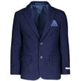 thumbnail image 1 of Isaac Mizrahi Boy's BL8141 Modern Fit Blazer Single Brested Knit Sport Coat - Navy - 18, 1 of 2