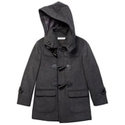 Isaac Mizrahi Boys 2-20 Solid Wool Toggle Coat With Removble Hood - Colors