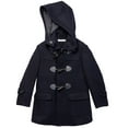 thumbnail image 1 of Isaac Mizrahi Boy's CT1004 Solid Wool Toggle Coat with Removble Hood - Navy - 18, 1 of 3