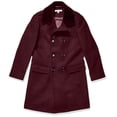thumbnail image 1 of Isaac Mizrahi Boy's 2-20 Velvet Collar Quilt Lined Wool Blend Peacoat, 1 of 3