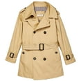 thumbnail image 1 of Isaac Mizrahi Boy's Double Breasted Belted Trench Coat-Raincoat With Epaulettes, 1 of 2