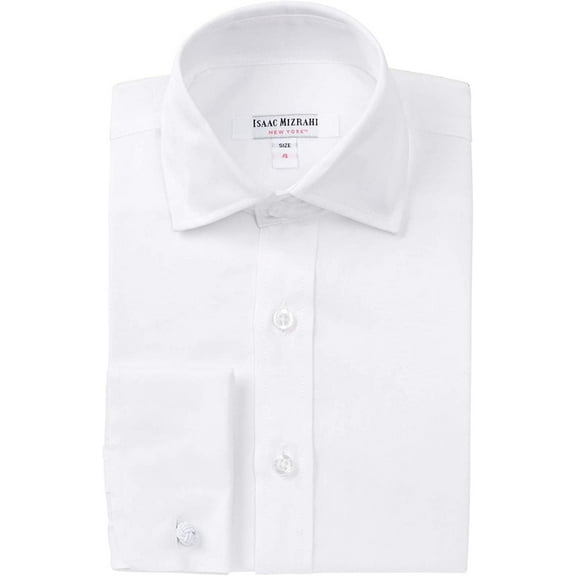 Isaac Mizrahi Boys 100% Cotton Twill Dress Shirt - Available in Many Styles