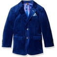 thumbnail image 1 of Isaac Mizrahi Boys' Big Boys' Single-Breasted Velvet Blazer, Cobalt Blue, 12, 1 of 2