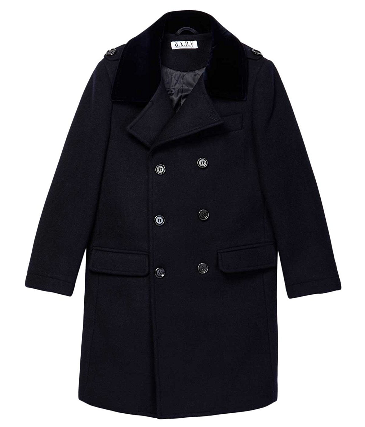 Isaac Mizrahi Boy s 2 20 Velvet Collar Quilt Lined Wool Blend