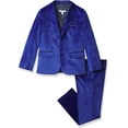 thumbnail image 1 of Isaac Mizrahi Boys' Slim Fit 3 Piece Velvet Suit, 1 of 6