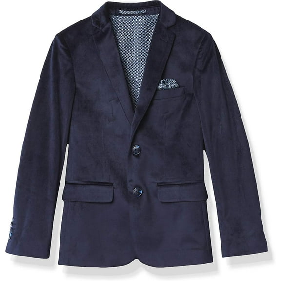 Isaac Mizrahi Boys Slim Fit Velvet Blazer