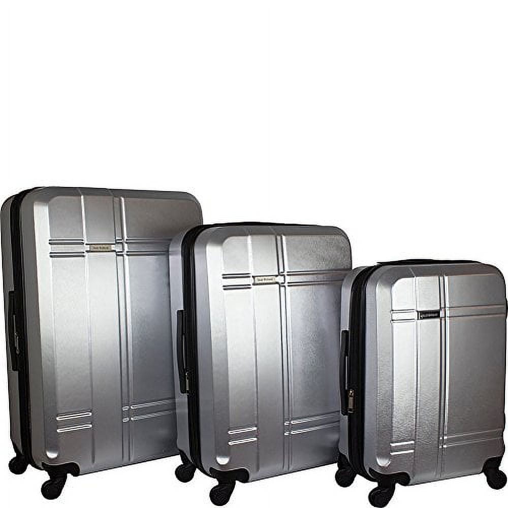 Isaac Mizrahi Conway 3 Piece Hardside Spinner Set Color Silver Quantity 3 Pc Style Luggage Set Walmart