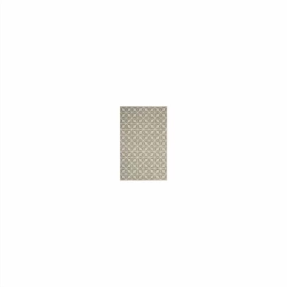 Dark Grey / Taupe Geometric Rug, 5' x 8'