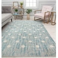 thumbnail image 1 of Isaac Mizrahi Jaxon CM50A Delightfully Dotty Geometric Contemporary Blue Area Rug, 8'3"X10'0", 1 of 6