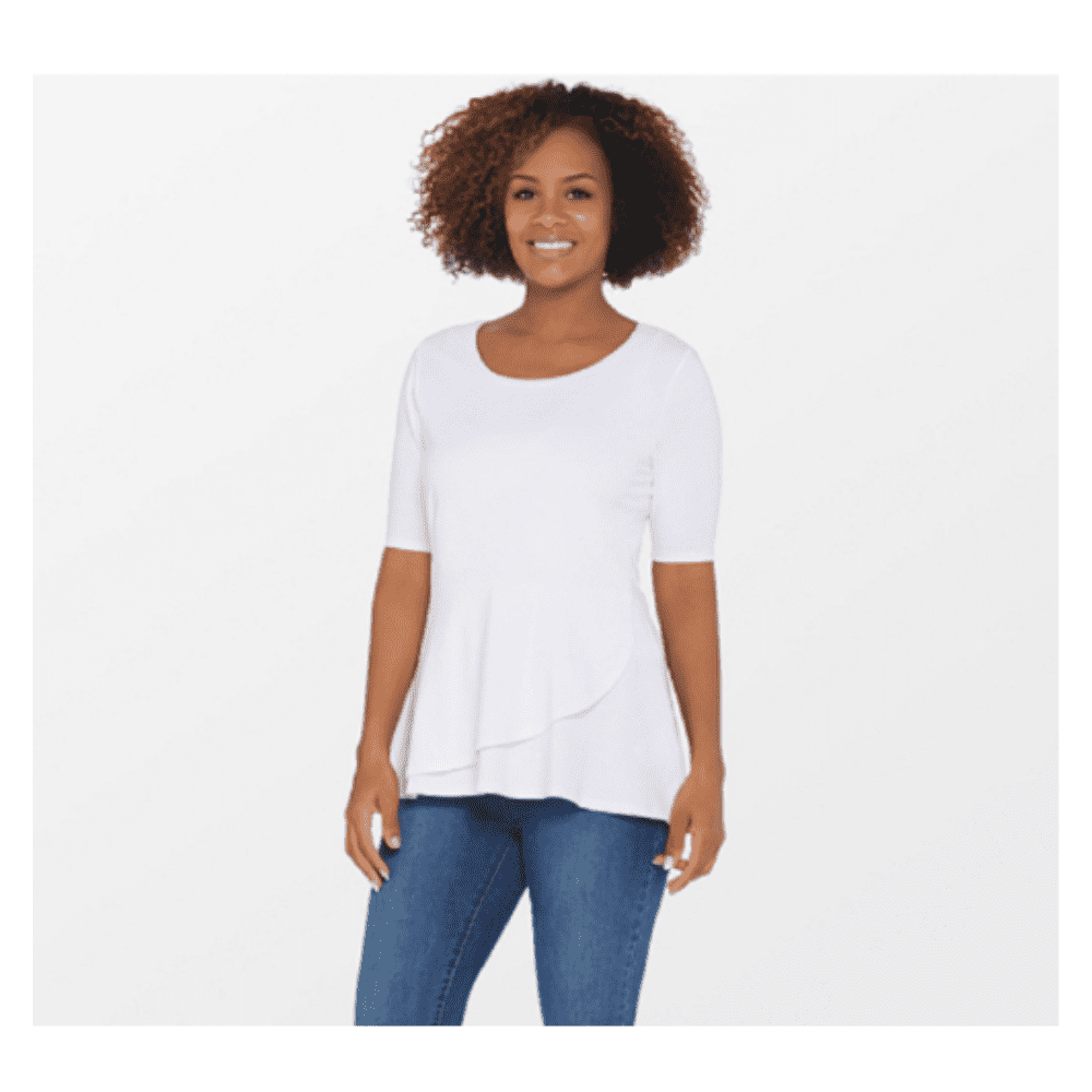isaac mizrahi peplum top