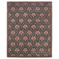 thumbnail image 1 of Isaac Mizrahi Navy/Rust Geometric Rug, 1 of 5
