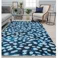 thumbnail image 1 of Isaac Mizrahi Serafina EO35A Soft Spot Geometric Contemporary Blue Area Rug, 2'7" x 8', 1 of 6