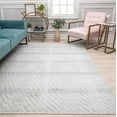 thumbnail image 1 of Isaac Mizrahi Serafina EO40A Cozied Up Floral Contemporary Gray Area Rug, 2'7" x 8', 1 of 6