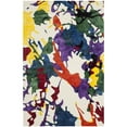 thumbnail image 1 of Transitional Rug - Isaac Mizrahi Wool Pile -White Splatter-Color:White Splatter,Design:Transitional,Shape:Medium Rectangle,Size:5' x 8', 1 of 2