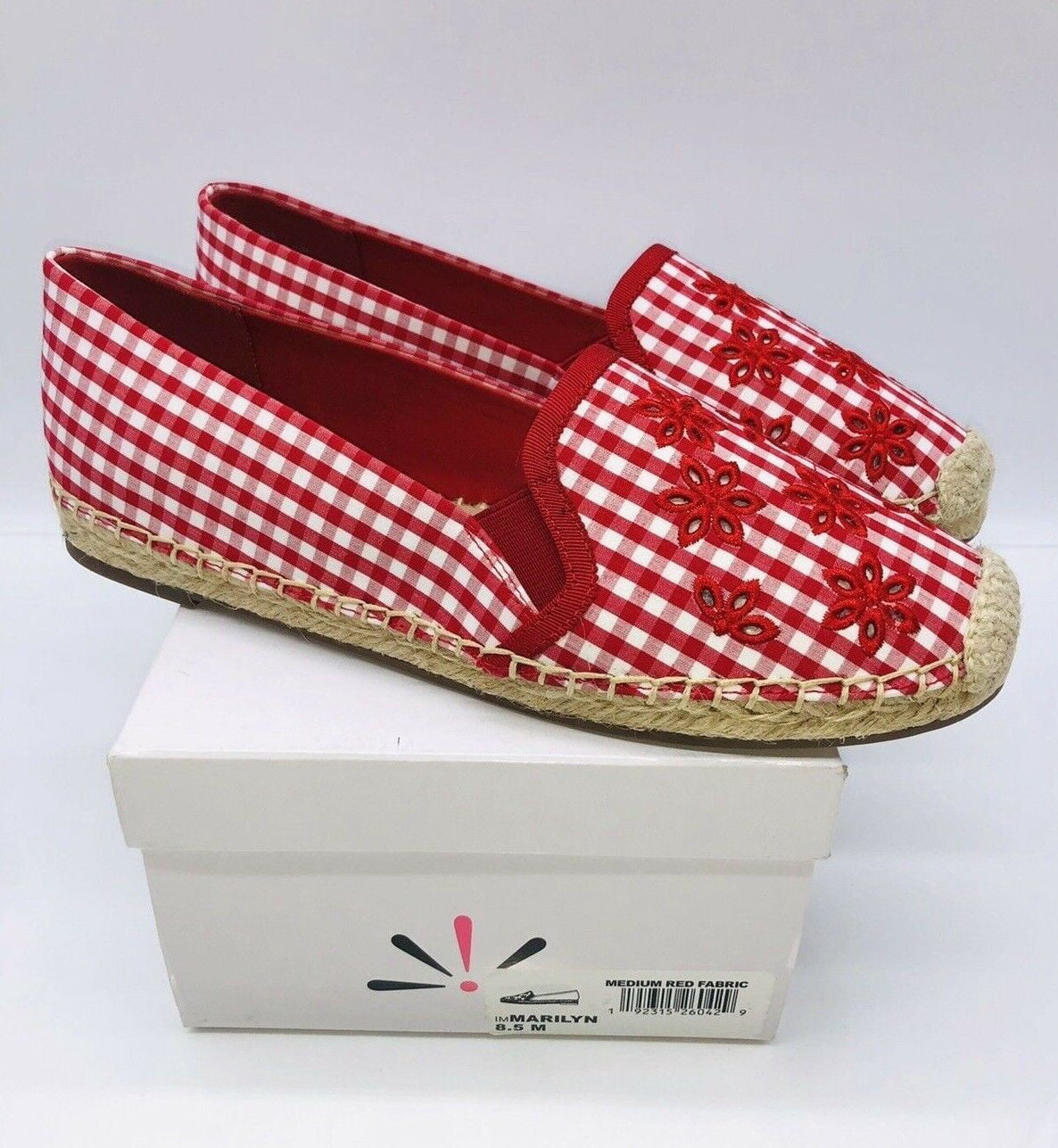 Isaac Mizrahi Women's Marilyn Fabric Flats - Medium Red, Size US 8.5M ...