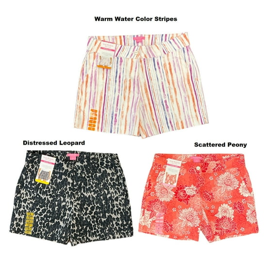 Isaac Mizrahi Women's Stretch 5 Inch Tailored Trouser Shorts, Various Patterns