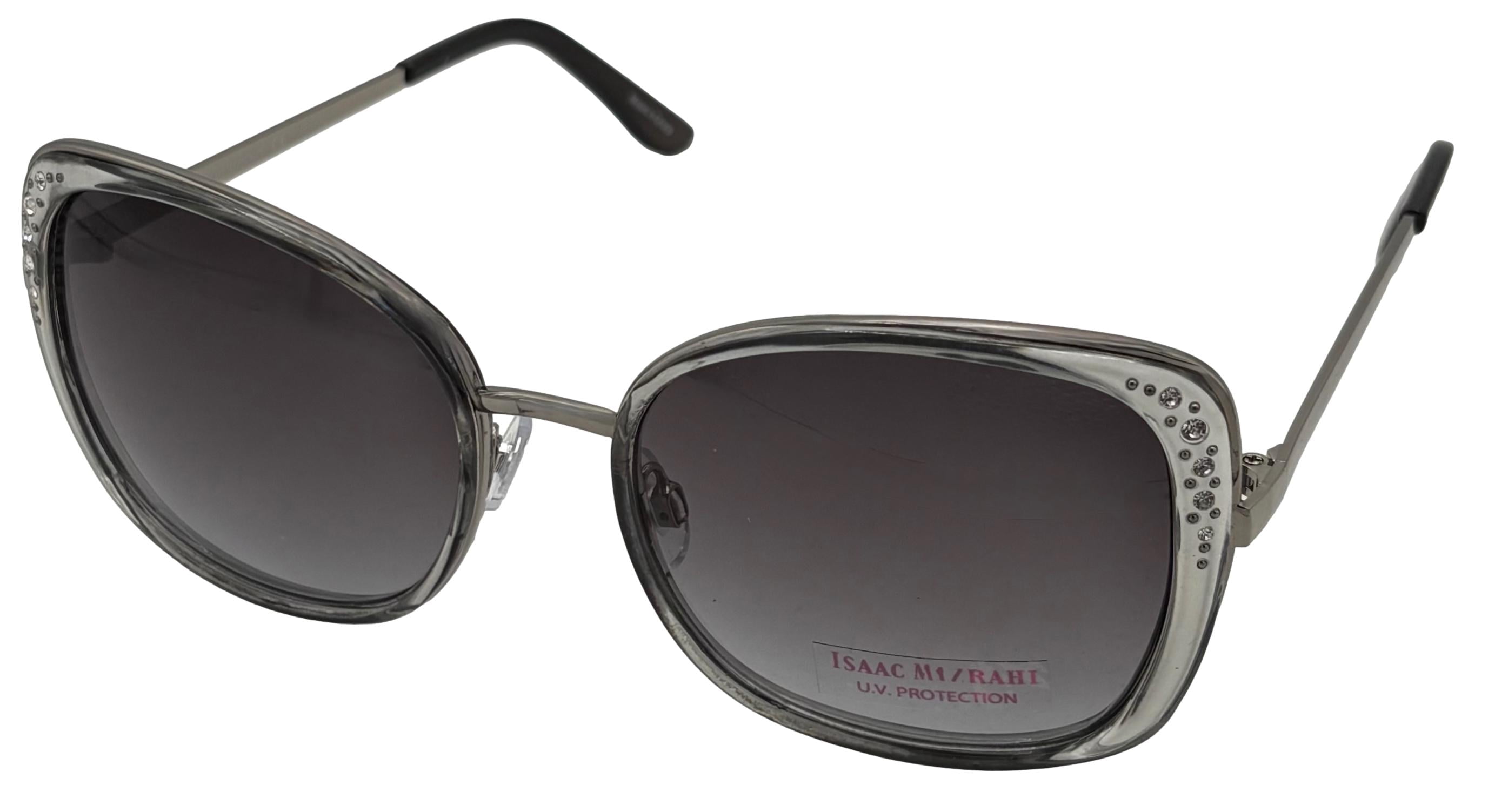 Isaac Mizrahi Womens Crystal Grey Square Plastic Sunglass  display picture 1