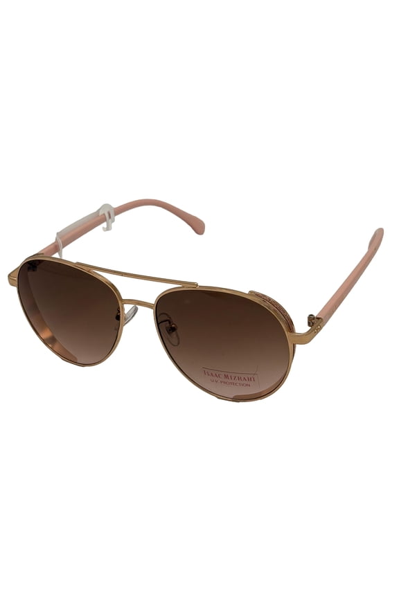 Metal Women's Rose Gold Aviator Sunglasses