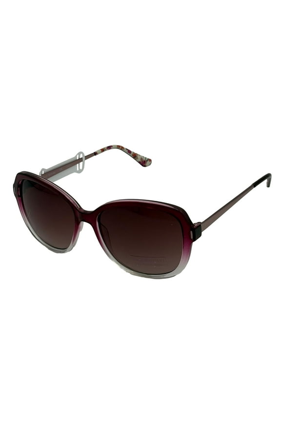 Women's Square Plastic Berry Fade Sunglasses