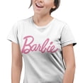 thumbnail image 1 of Isaac Morris Limited Barbie Logo Mens and Womens Short Sleeve T-Shirt (White XL), 1 of 5