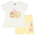 thumbnail image 1 of Care Bears Ruffle Hem Graphic T-Shirt & Shorts Set (Toddler Girl's & Girl's), 2-Piece Bundle, Sizes 2T-6X, 1 of 13