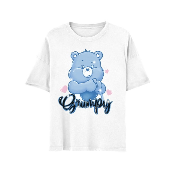 Isaac Morris Limited Care Bears Grumpy Bear Mens and Womens Short Sleeve T-Shirt (White, S-XXL)