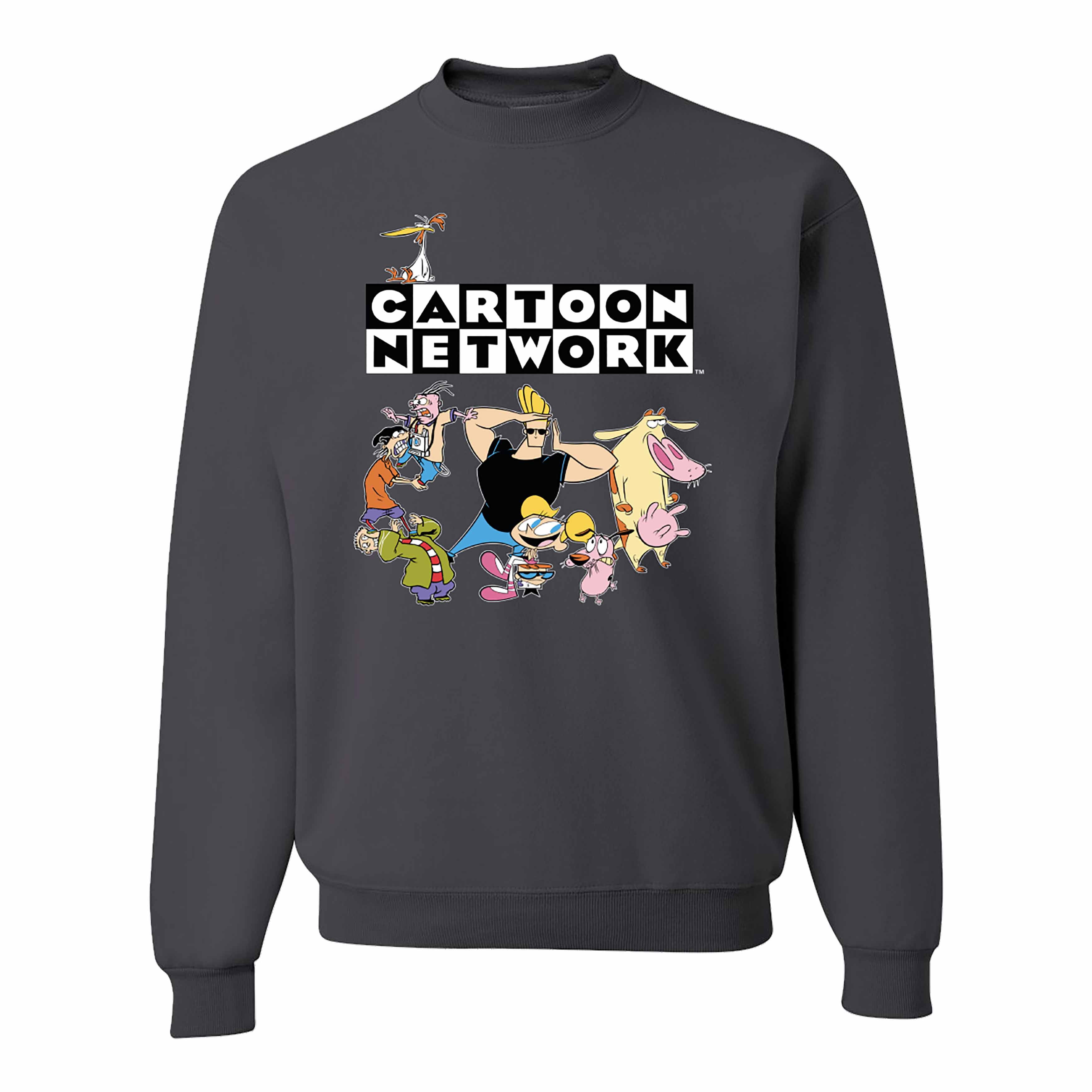 Isaac Morris Limited Cartoon Network 92 Mens and Womens Crewneck Sweatshirt Dark Grey S XXL