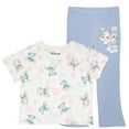 thumbnail image 1 of Disney Lilo & Stitch Girls 2-Piece Set - Stitch and Angel Graphic Print T-Shirt and Flared Leggings Outfit for Kids (Sizes 7-14), 1 of 13
