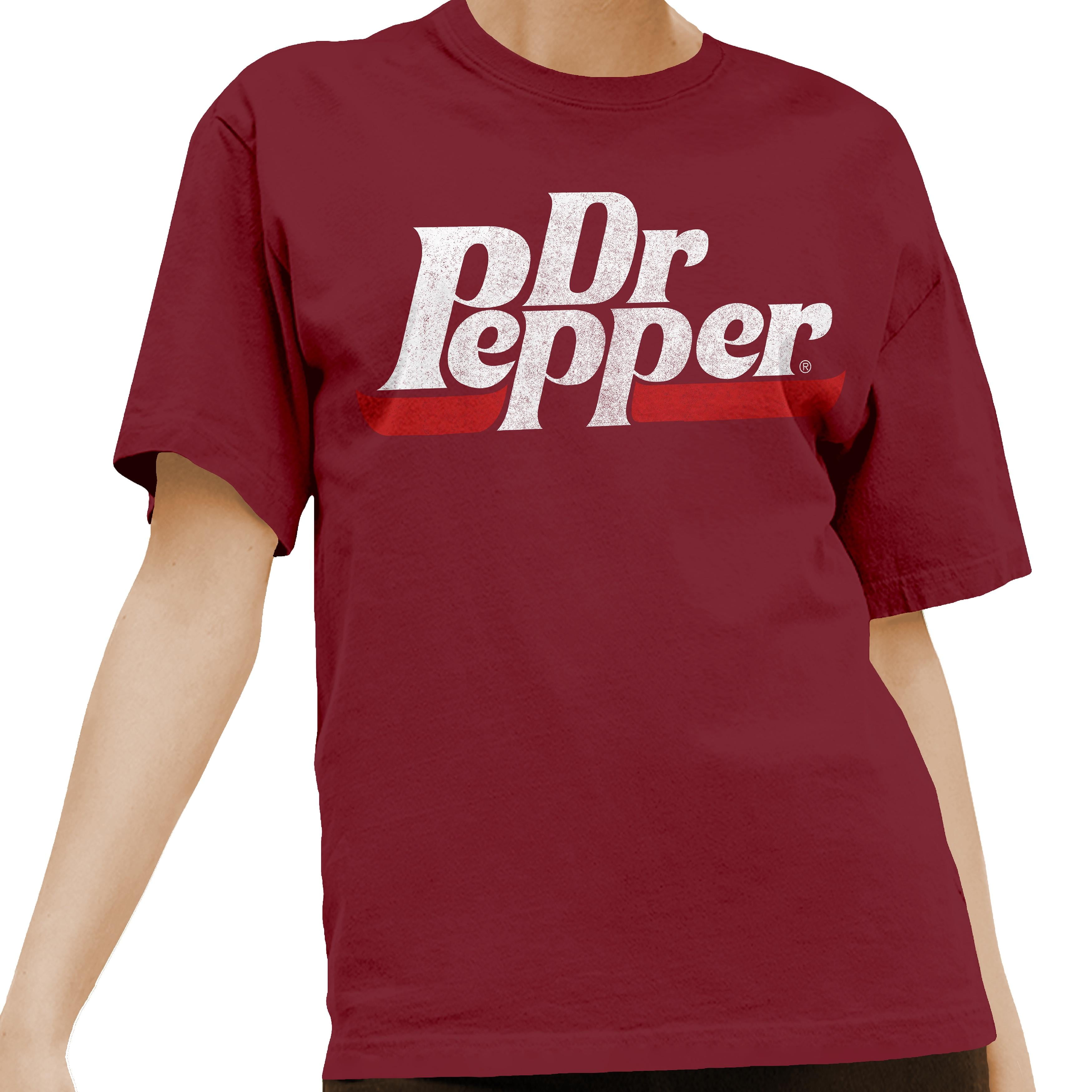 Tee Luv Dr Pepper Trademark Logo Beanie (burgundy) White Tee Luv