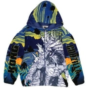 Isaac Morris Limited Godzilla X Kong Boy's Sherpa Hoodie - Zip-Up Hooded Sweatshirt Jacket for Kids (Size 4-12)