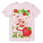 Isaac Morris Limited Strawberry Shortcake Mens and Womens Short Sleeve T-Shirt (Light Pink, S-XXL)