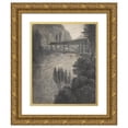 thumbnail image 1 of Isaac Weld 12x14 Gold Ornate Wood Frame and Double Matted Museum Art Print Titled - Grisons, Looking to Glarnisch (Switzerland) Mountains (1817), 1 of 4