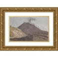 thumbnail image 1 of Isaac Weld 14x11 Gold Ornate Wood Frame and Double Matted Museum Art Print Titled - Vesuvius (ca. 1818), 1 of 4