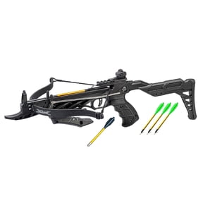 Isaazon Alligator 225 FPS Crossbow with 3 Arrow (Black)