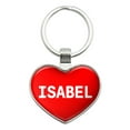 thumbnail image 1 of Isabel I Love Name Heart Metal Key Chain, 1 of 1