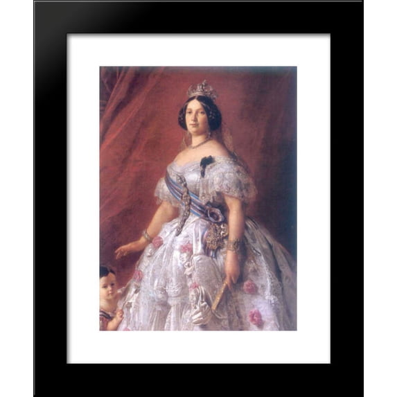 Isabel II of United Kingdom 20x24 Framed Art Print by Franz Xaver Winterhalter