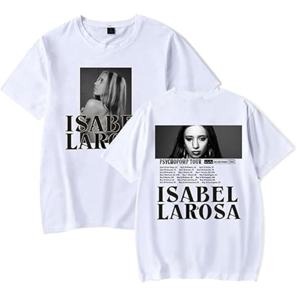 Isabel LaRosa 2025 Tour Merch T-Shirt Trendy Round Neck Short Sleeves ...