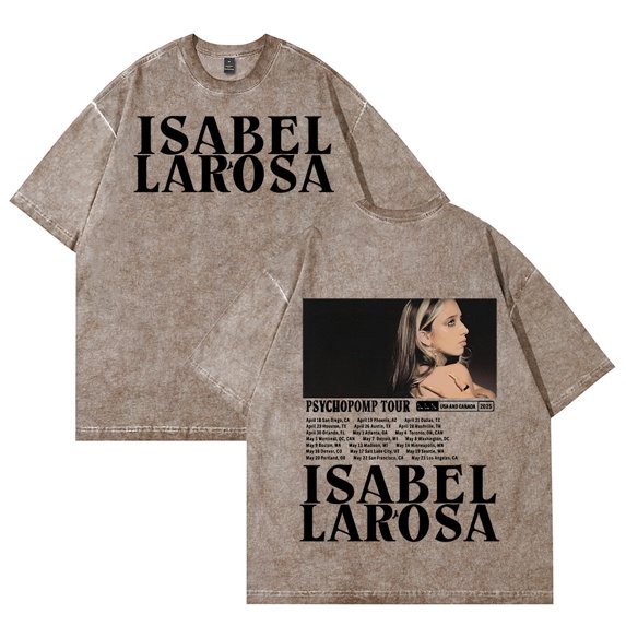Isabel LaRosa PsychopompTour T-shirts Women Men Cotton Wash Clothes Trend Casual Short Sleeve Top
